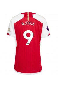 Arsenal Gabriel Jesus #9 Fotballdrakt Hjemme Klær Dame 2023-24 Korte ermer